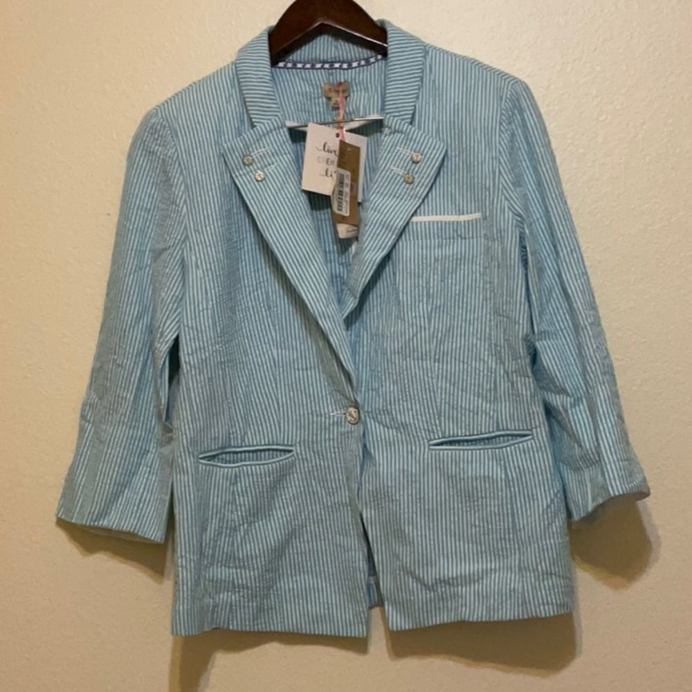 ‎Vintage cremieux striped blazer size 12